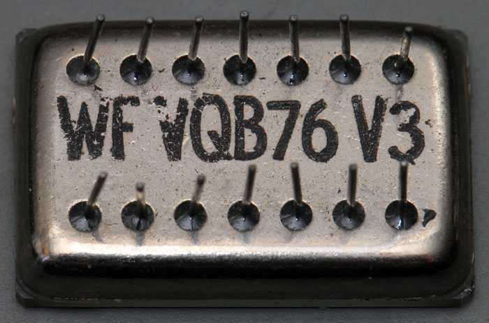 LED 7-Segmentanzeige VQB76 - Unterseite